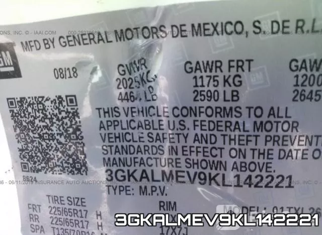 3GKALMEV9KL142221 фото 10