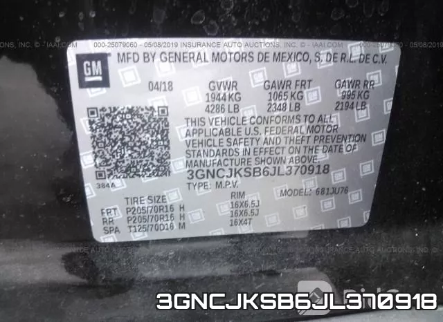 3GNCJKSB6JL370918 фото 10