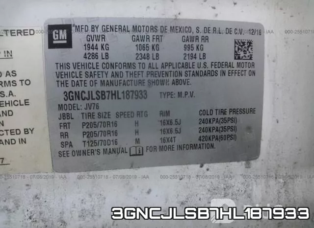 3GNCJLSB7HL187933 фото 10