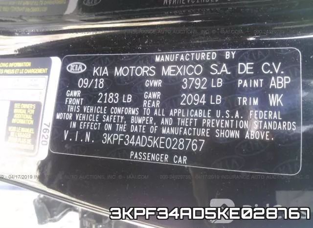 3KPF34AD5KE028767 фото 10