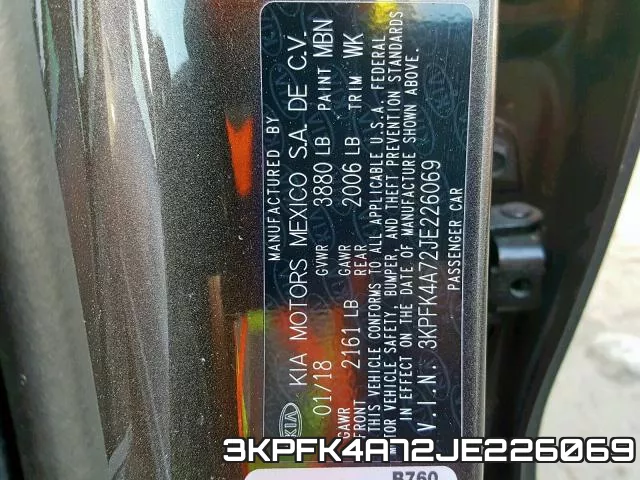 3KPFK4A72JE226069 фото 2