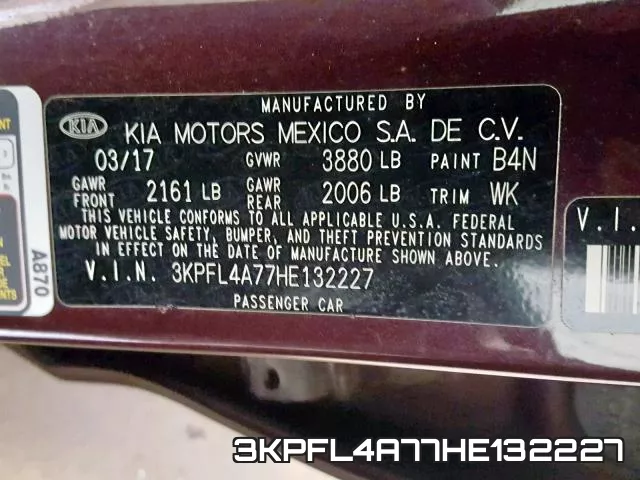 3KPFL4A77HE132227 фото 2