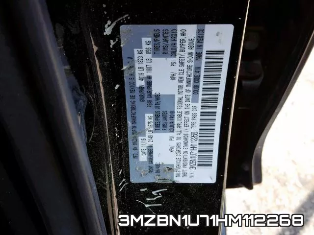3MZBN1U71HM112268 фото 2