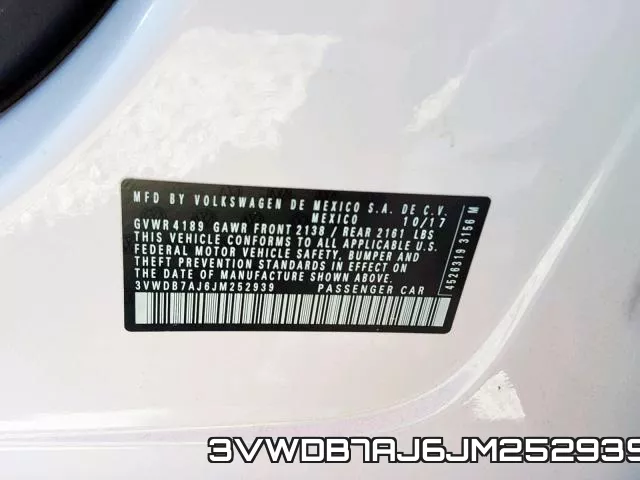 3VWDB7AJ6JM252939 фото 2