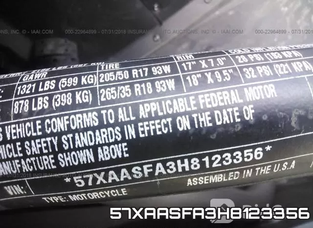 57XAASFA3H8123356 фото 2