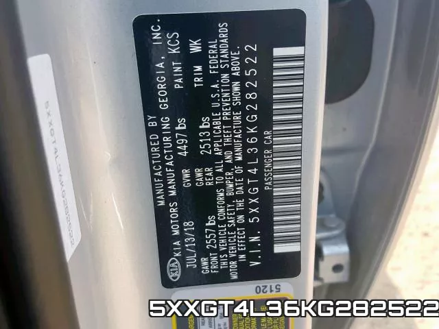 5XXGT4L36KG282522 фото 2