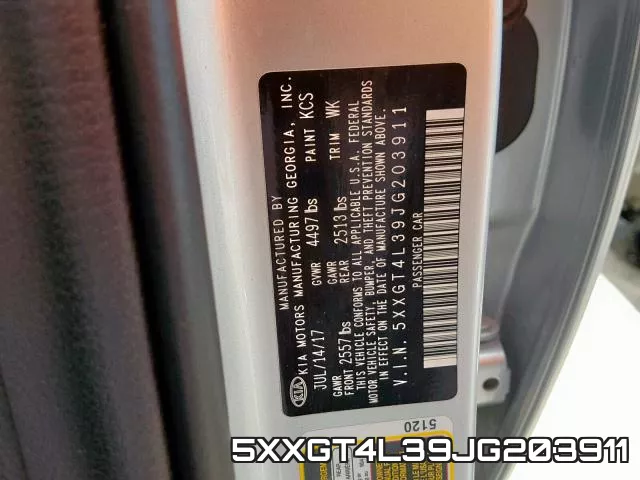 5XXGT4L39JG203911 фото 2