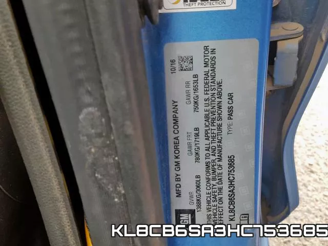 KL8CB6SA3HC753685 фото 2