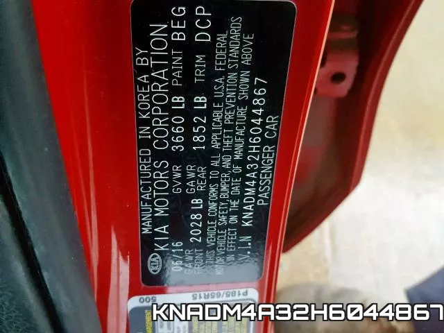 KNADM4A32H6044867 фото 2