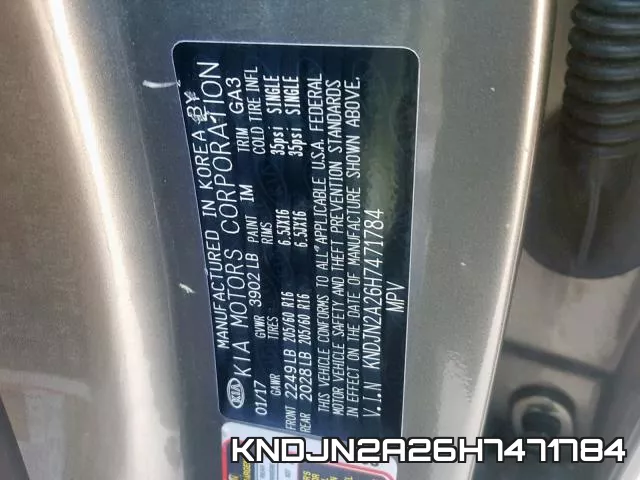 KNDJN2A26H7471784 фото 2
