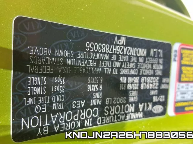 KNDJN2A26H7883056 фото 2