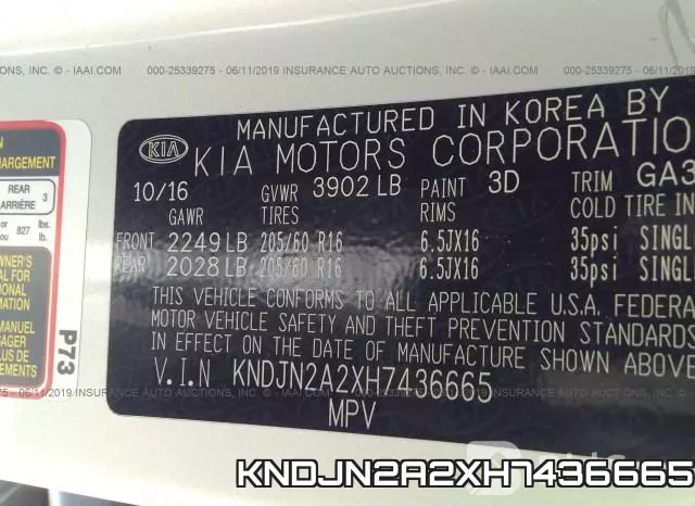 KNDJN2A2XH7436665 фото 9