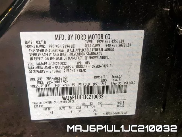 MAJ6P1UL1JC210032 фото 2