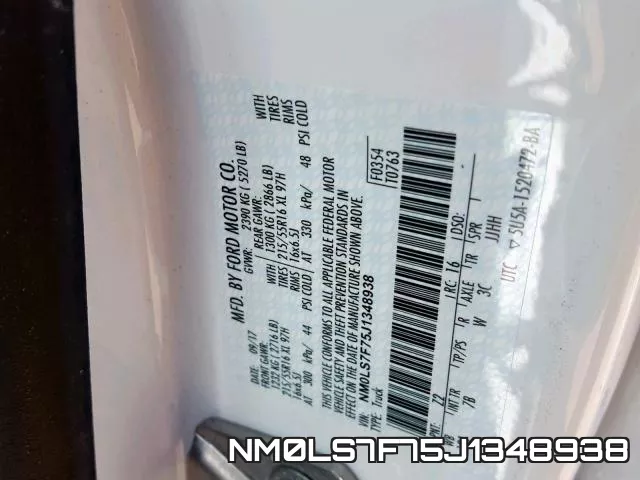 NM0LS7F75J1348938 фото 2