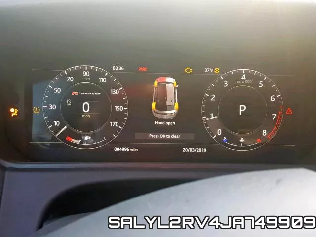 SALYL2RV4JA749909 фото 9