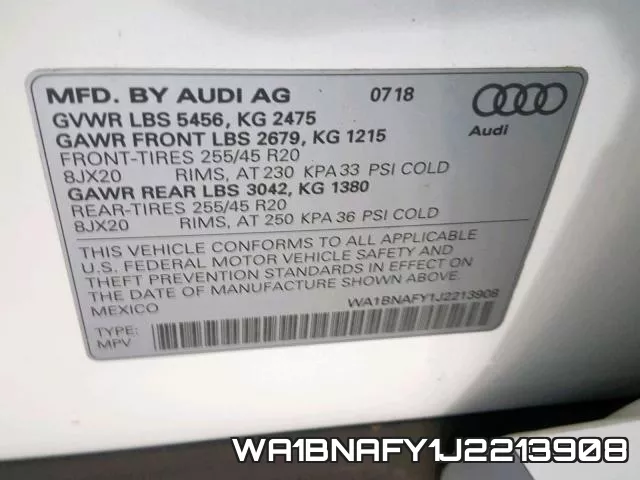 WA1BNAFY1J2213908 фото 2