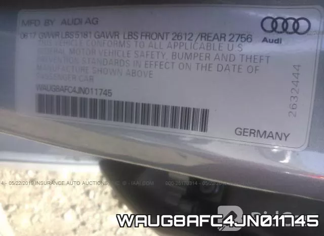 WAUG8AFC4JN011745 фото 10