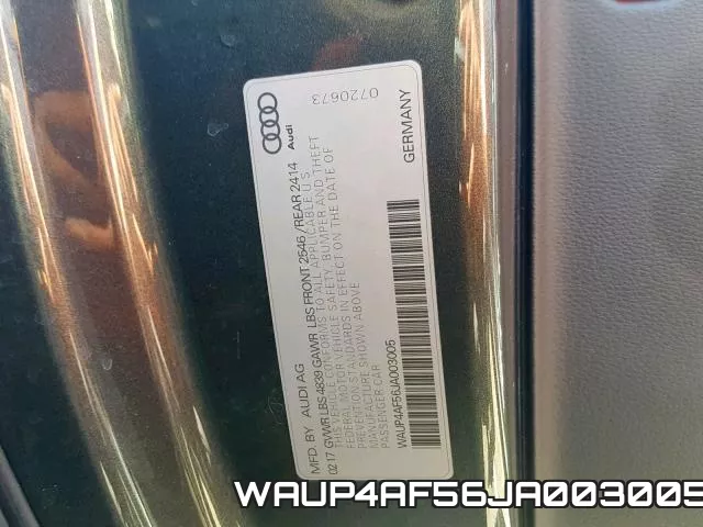 WAUP4AF56JA003005 фото 2