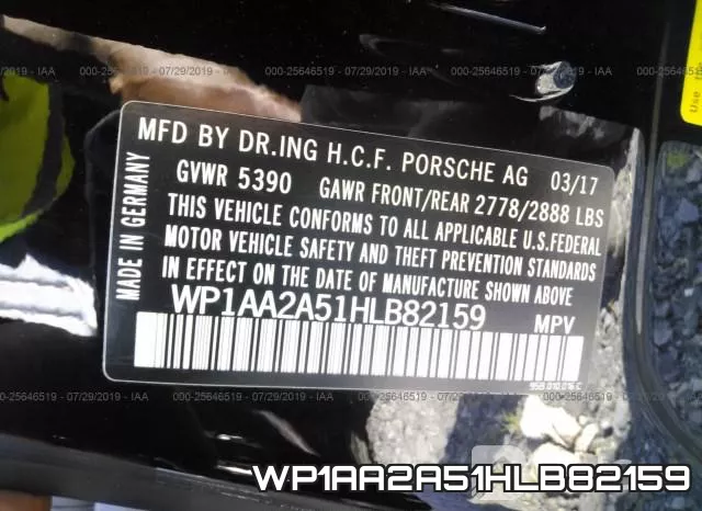 WP1AA2A51HLB82159 фото 10