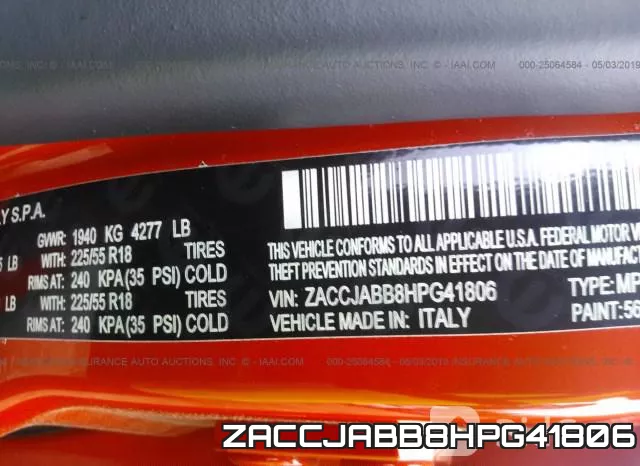 ZACCJABB8HPG41806 фото 10