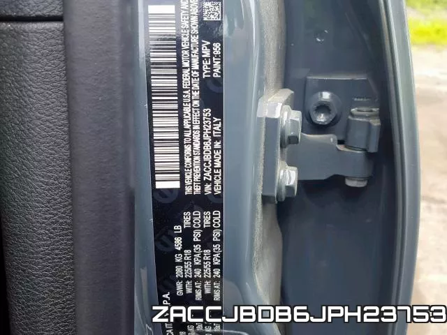 ZACCJBDB6JPH23753 фото 2