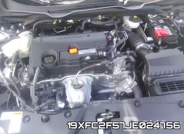 19XFC2F57JE024756 фото 2