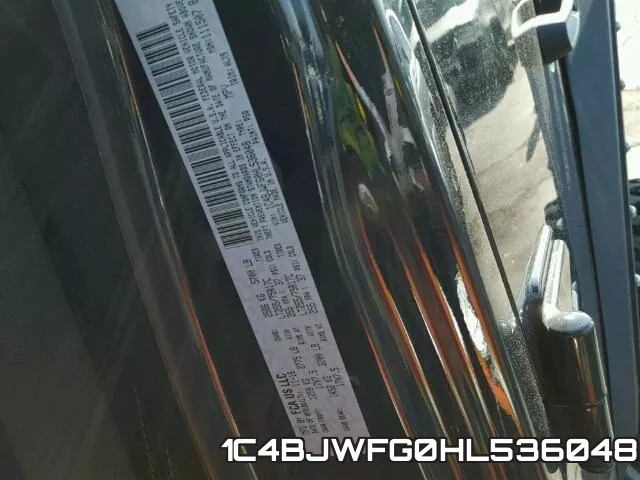 1C4BJWFG0HL536048 фото 2