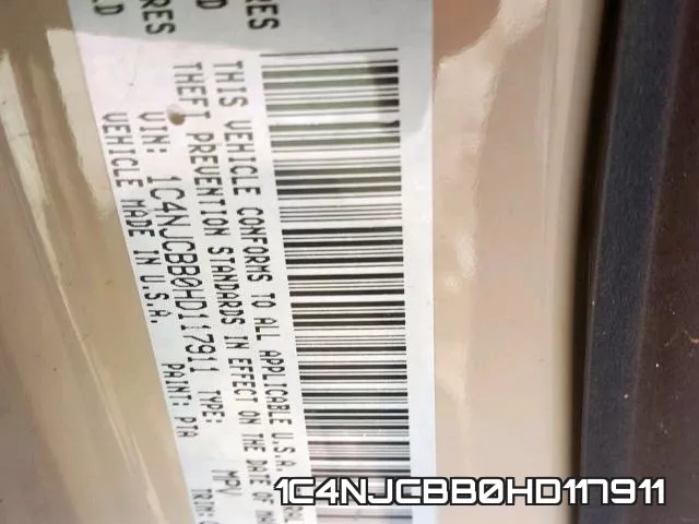 1C4NJCBB0HD117911 фото 2