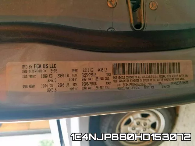 1C4NJPBB0HD153072 фото 2