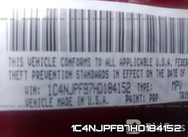 1C4NJPFB7HD184152 фото 10