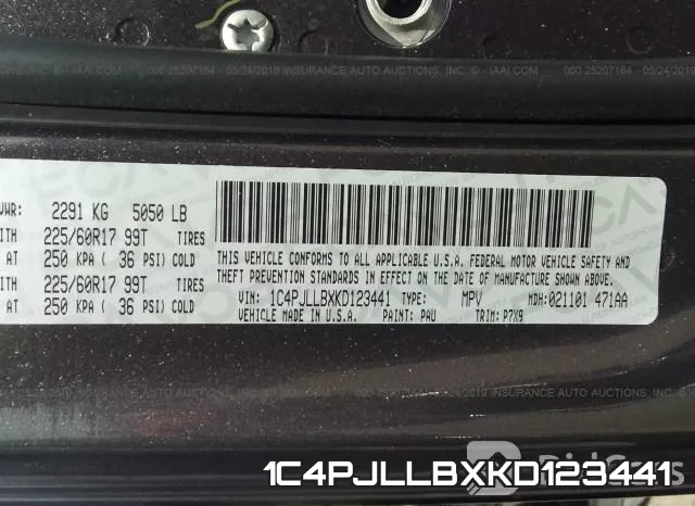 1C4PJLLBXKD123441 фото 10