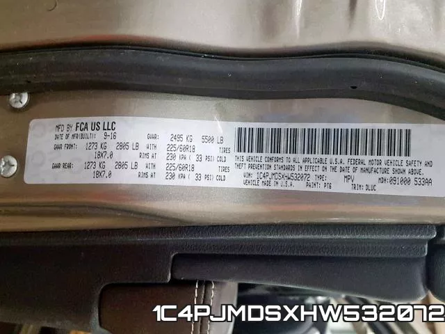 1C4PJMDSXHW532072 фото 2