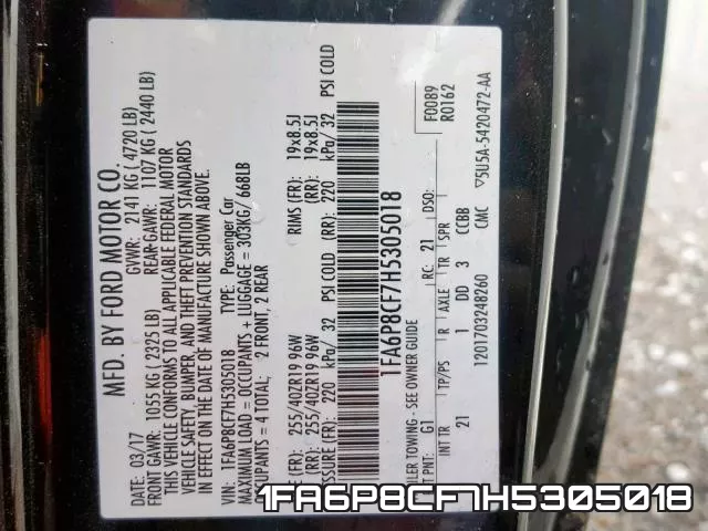 1FA6P8CF7H5305018 фото 2