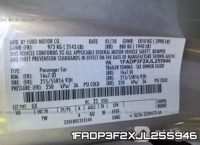 1FADP3F2XJL255946 фото 10