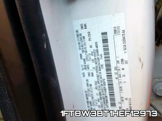 1FT8W3BT1HEF12973 фото 2