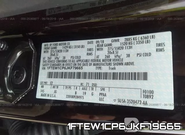 1FTEW1CP6JKF79665 фото 10