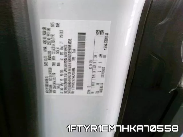 1FTYR1CM7HKA70558 фото 2