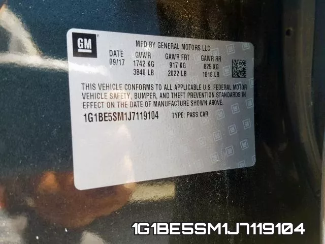 1G1BE5SM1J7119104 фото 2