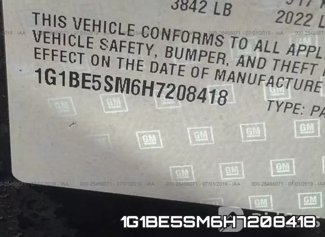 1G1BE5SM6H7208418 фото 10