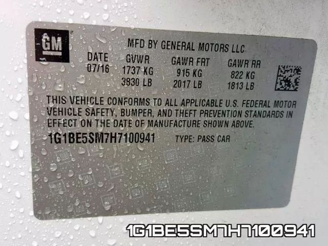 1G1BE5SM7H7100941 фото 2