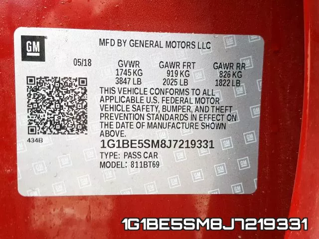 1G1BE5SM8J7219331 фото 2