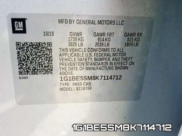 1G1BE5SM8K7114712 фото 2