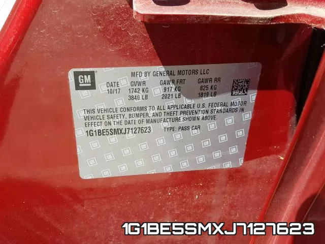 1G1BE5SMXJ7127623 фото 2
