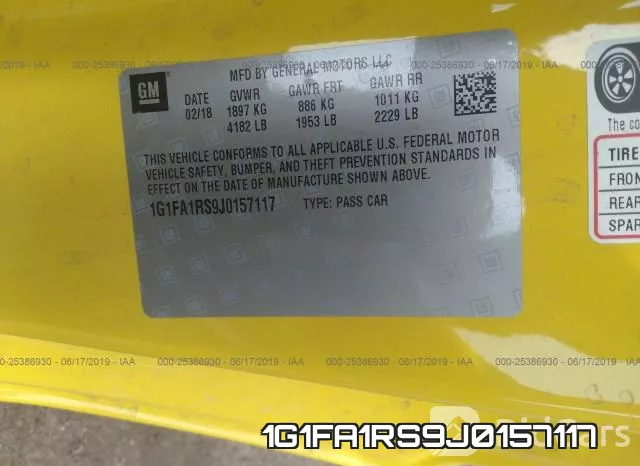 1G1FA1RS9J0157117 фото 10
