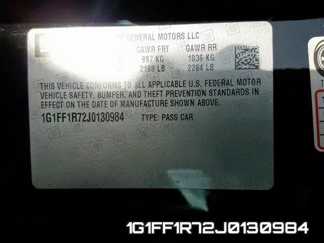 1G1FF1R72J0130984 фото 2