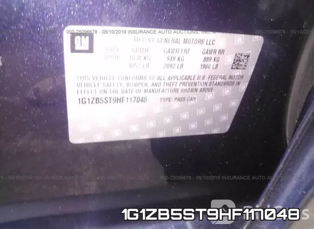 1G1ZB5ST9HF117048 фото 10