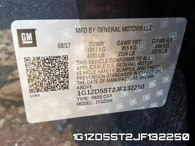 1G1ZD5ST2JF132250 фото 2