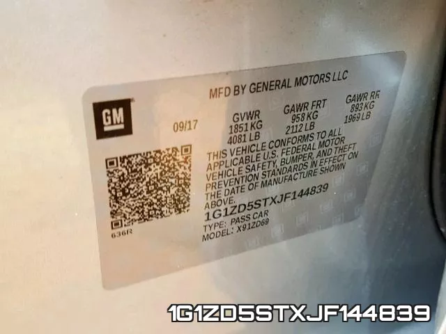 1G1ZD5STXJF144839 фото 2