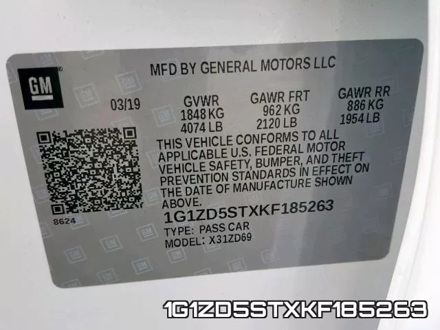 1G1ZD5STXKF185263 фото 2
