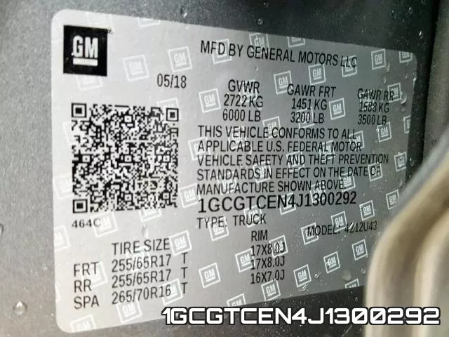 1GCGTCEN4J1300292 фото 2
